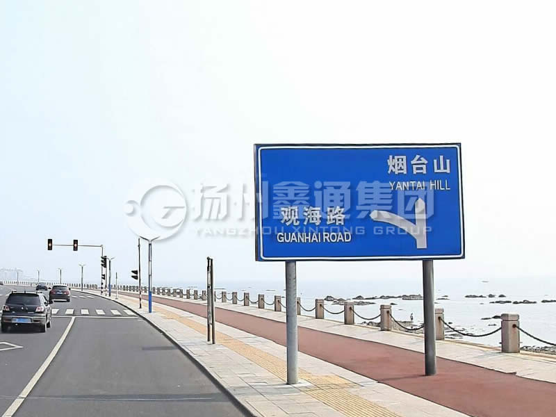 BZG-015，交通標(biāo)志桿，雙柱標(biāo)志桿