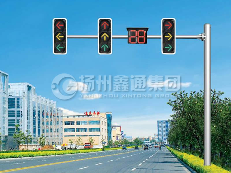 XHDG-012，L型等徑單臂信號燈桿