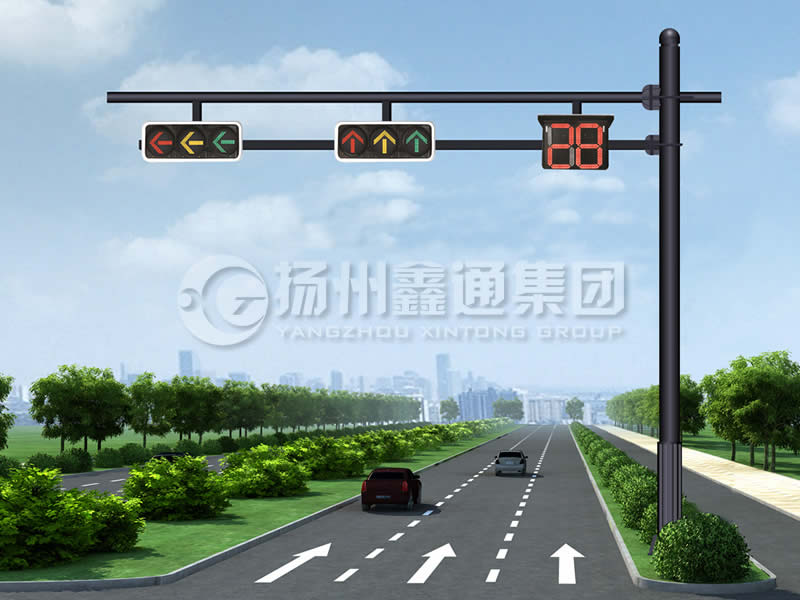 XHDG-061，F(xiàn)型信號燈桿，晉中信號燈桿